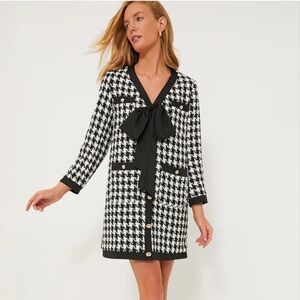 Tuckernuck Pomander Place Coco Tweed bow dress Large Holiday Festive Houndstooth